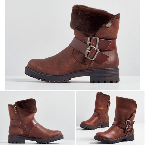 ⭐️ HP ⭐ Blowfish Faux Leather Suede & Fur Boots - Picture 3 of 6